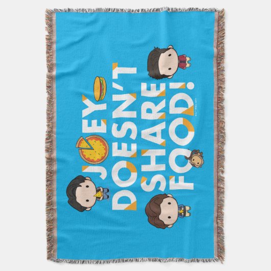 FRIENDS™ | Joey deelt geen voedselchibi Deken (Voorkant Verticaal)
