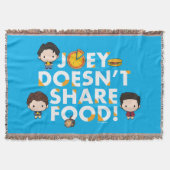 FRIENDS™ | Joey deelt geen voedselchibi Deken (Voorkant)
