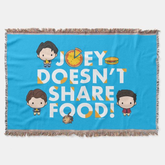 FRIENDS™ | Joey deelt geen voedselchibi Deken (Voorkant)