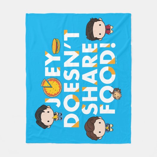 FRIENDS™ | Joey deelt geen voedselchibi Fleece Deken (Voorkant)