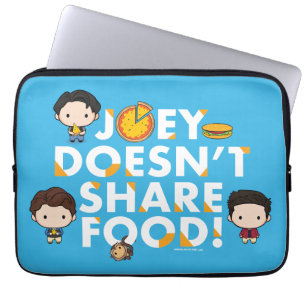 FRIENDS™   Joey deelt geen voedselchibi Laptop Sleeve