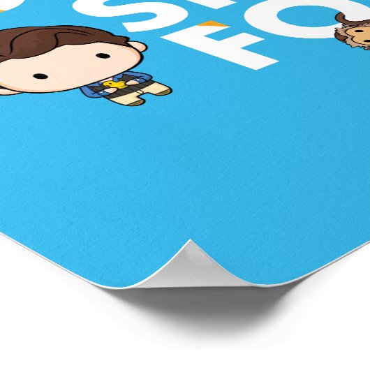 FRIENDS™ | Joey deelt geen voedselchibi Poster (Hoek)