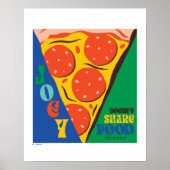 FRIENDS™ | Joey Doesn't Share Food - Pizza Graphic Poster (Voorkant)