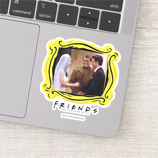 FRIENDS™ | Joey Marries Monica & Chandler Sticker (Detail)
