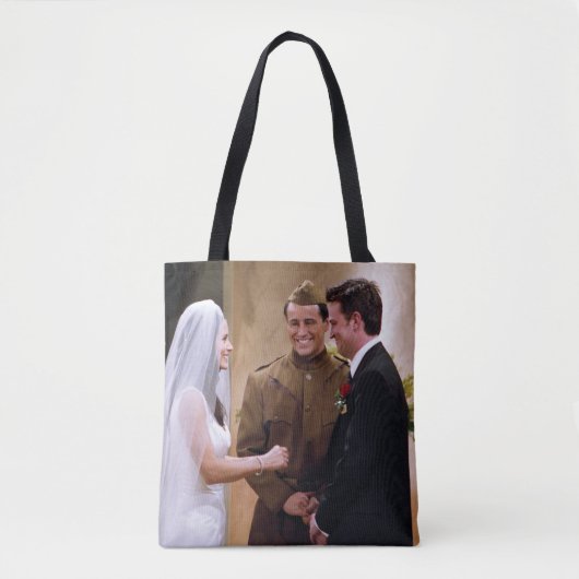 FRIENDS™ | Joey Marries Monica & Chandler Tote Bag (Voorkant)