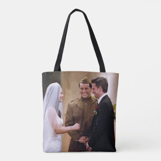 FRIENDS™ | Joey Marries Monica & Chandler Tote Bag (Achterkant)