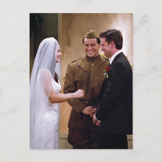 FRIENDS™ | Joey Marries Monica & Chandler Uitnodiging Briefkaart (Voorkant)