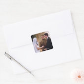 FRIENDS™ | Joey Marries Monica & Chandler Vierkante Sticker (Envelop)