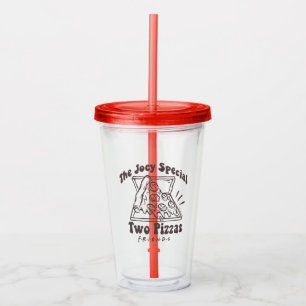 FRIENDS™ Joey Pizza Citaat Acryl Drinkbeker