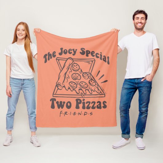 FRIENDS™ | Joey Pizza Citaat Fleece Deken (In situ)