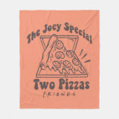 FRIENDS™ | Joey Pizza Citaat Fleece Deken (Voorkant)