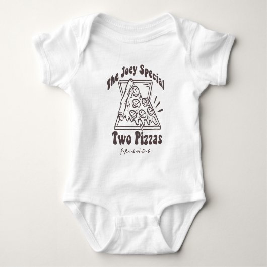 FRIENDS™ | Joey Pizza Citaat Romper (Voorkant)