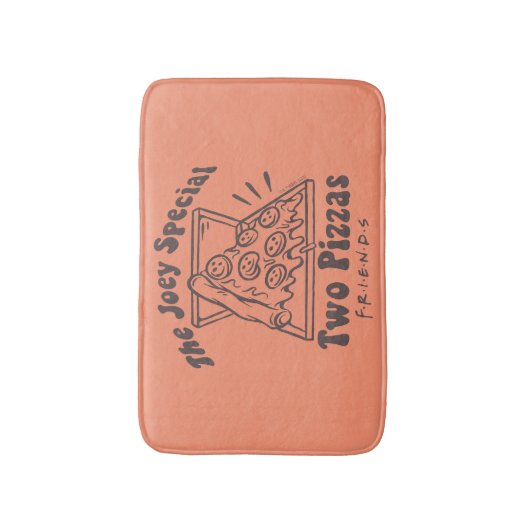 FRIENDS™ | Joey Pizza Quote Badmat (Voorkant Verticaal)