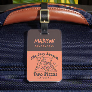 FRIENDS™ Joey Pizza Quote Bagagelabel