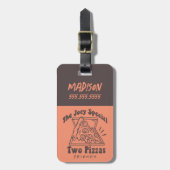FRIENDS™ | Joey Pizza Quote Bagagelabel (Voorkant verticaal)