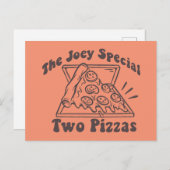 FRIENDS™ | Joey Pizza Quote Briefkaart (Voorkant / Achterkant)