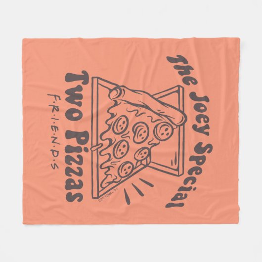 FRIENDS™ | Joey Pizza Quote Fleece Deken (Voorkant (Horizontaal))