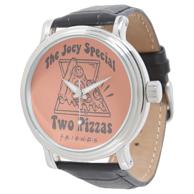 FRIENDS™ | Joey Pizza Quote Horloge (Gekanteld)