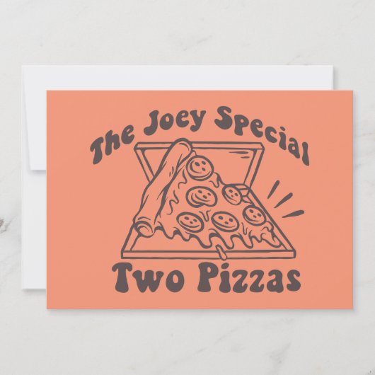 FRIENDS™ | Joey Pizza Quote Notitiekaartje (Voorkant)