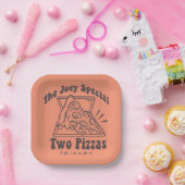 FRIENDS™ | Joey Pizza Quote Papieren Bordje (Feest)