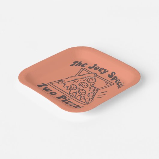 FRIENDS™ | Joey Pizza Quote Papieren Bordje (Gebogen)