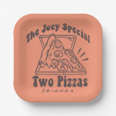 FRIENDS™ | Joey Pizza Quote Papieren Bordje (Voorkant)
