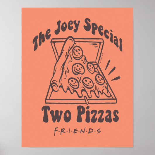 FRIENDS™ | Joey Pizza Quote Poster (Voorkant)