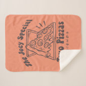 FRIENDS™ | Joey Pizza Quote Sherpa Deken (Voorkant (horizontaal))