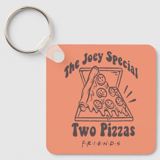 FRIENDS™ | Joey Pizza Quote Sleutelhanger (Voorkant)
