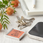 FRIENDS™ | Joey Pizza Quote Sleutelhanger (Zijkant)