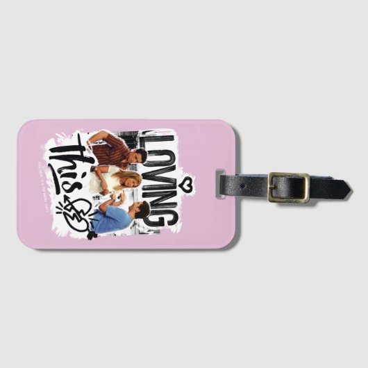 FRIENDS™ | Joey, Rachel en Ross - Ik hou van dit! Bagagelabel (Voorkant (horizontaal))