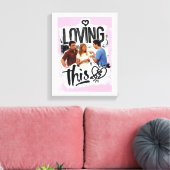 FRIENDS™ | Joey, Rachel en Ross - Ik hou van dit! Canvas Afdruk (Insitu (Woonkamer))