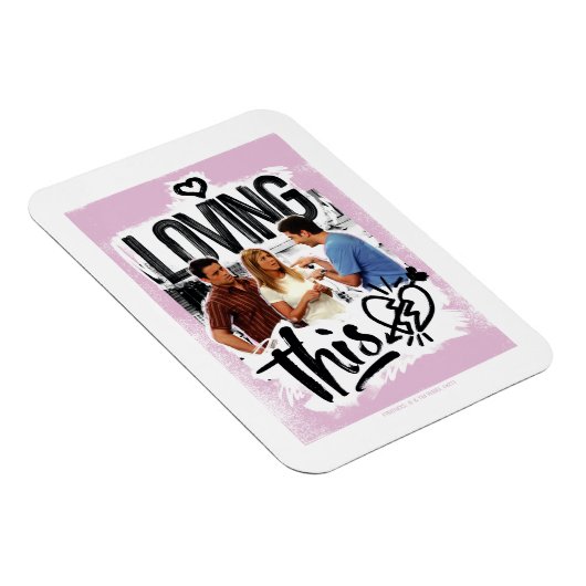 FRIENDS™ | Joey, Rachel en Ross - Ik hou van dit! Magneet (Rechterzijde)