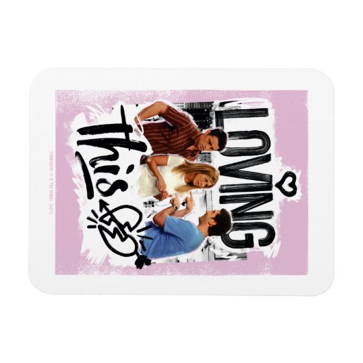 FRIENDS™ | Joey, Rachel en Ross - Ik hou van dit! Magneet (Horizontaal)