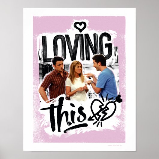 FRIENDS™ | Joey, Rachel en Ross - Ik hou van dit! Poster (Voorkant)