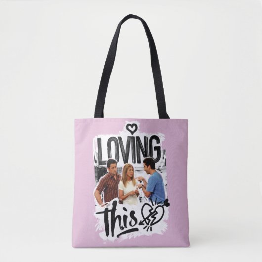 FRIENDS™ | Joey, Rachel en Ross - Ik hou van dit! Tote Bag (Voorkant)