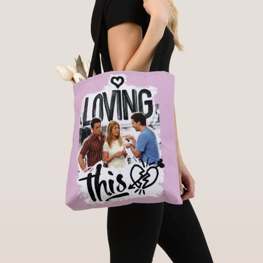 FRIENDS™ | Joey, Rachel en Ross - Ik hou van dit! Tote Bag (Dichtbij)