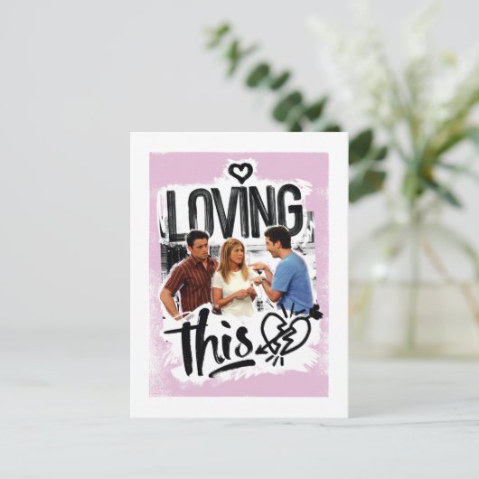 FRIENDS™ | Joey, Rachel en Ross - Ik hou van dit! Uitnodiging Briefkaart (Staand voorkant)