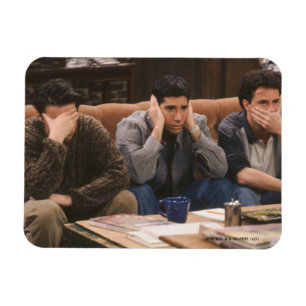FRIENDS™ Joey, Ross en Chandler op de Couch Magneet