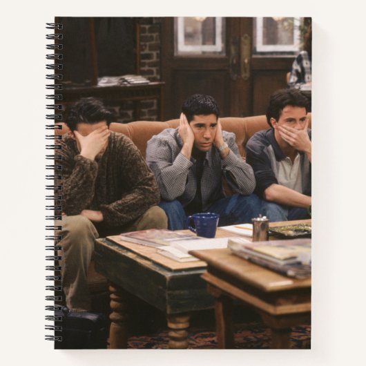 FRIENDS™ | Joey, Ross en Chandler op de Couch Notitieboek (Voorkant)