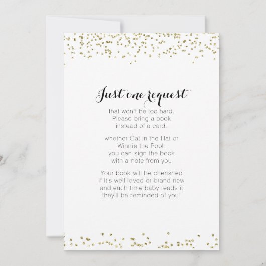 Friends Joint Baby shower Invitation Book Kaart (Achterkant)