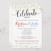 Friends Joint Baby shower Invitation Book Kaart (Voorkant / Achterkant)