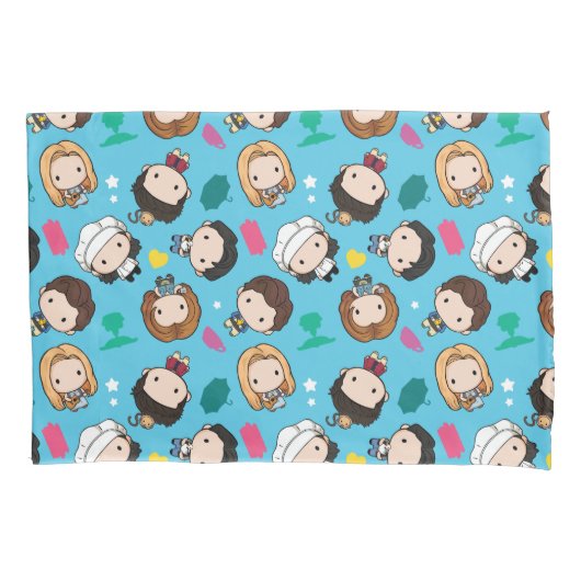 FRIENDS™ | Karakter Chibi Patroon Kussensloop (Voorkant)