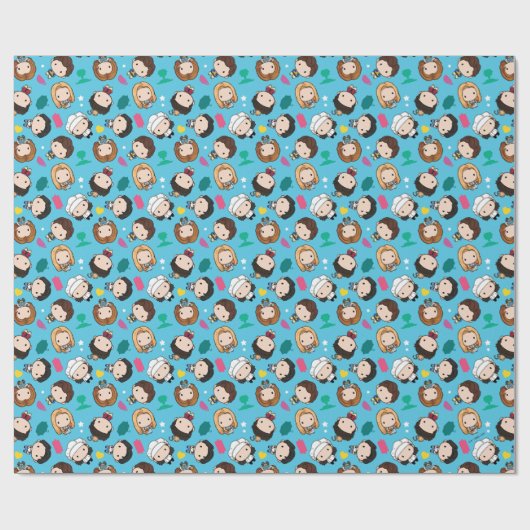 FRIENDS™ | Karakter Chibi Pattern Cadeaupapier (Vlak)