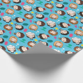 FRIENDS™ | Karakter Chibi Pattern Cadeaupapier (Hoek)