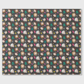 FRIENDS™ | Karakter Chibi Pattern Cadeaupapier (Vlak)