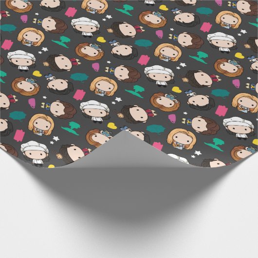 FRIENDS™ | Karakter Chibi Pattern Cadeaupapier (Hoek)
