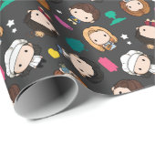 FRIENDS™ | Karakter Chibi Pattern Cadeaupapier (Rol Hoek)