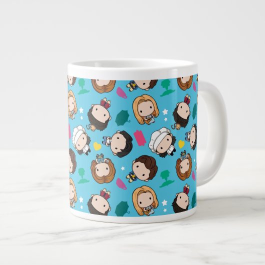 FRIENDS™ | Karakter Chibi Pattern Grote Koffiekop (Voorkant rechts)