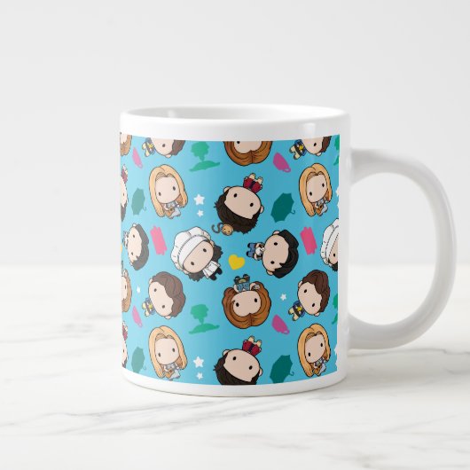 FRIENDS™ | Karakter Chibi Pattern Grote Koffiekop (Rechts)
